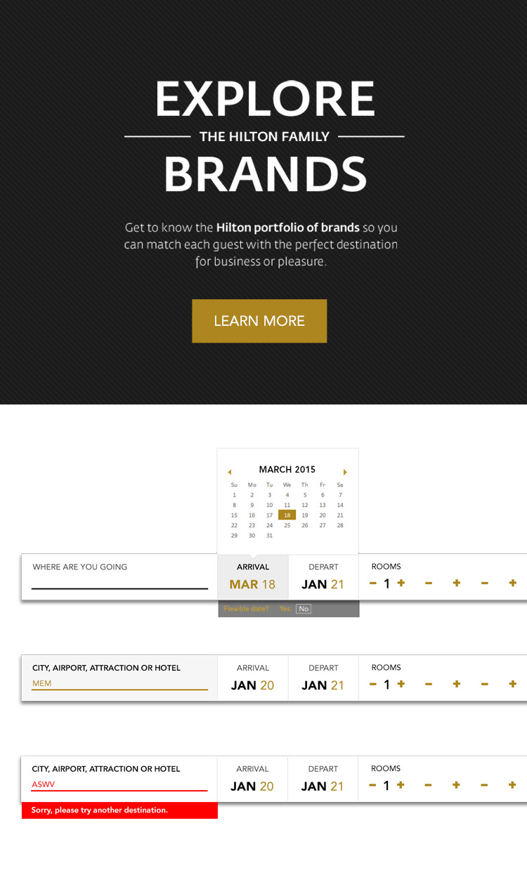 Booking widget details